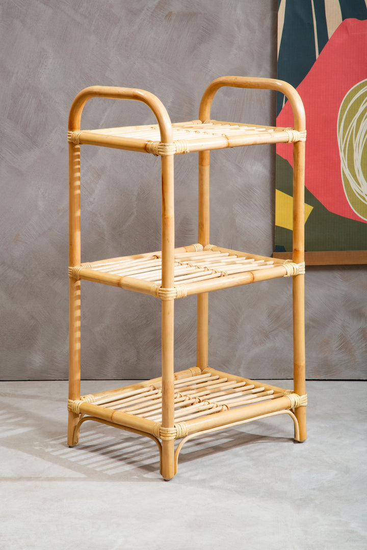 Mataram Shelf Unit in Natural Rattan Finish