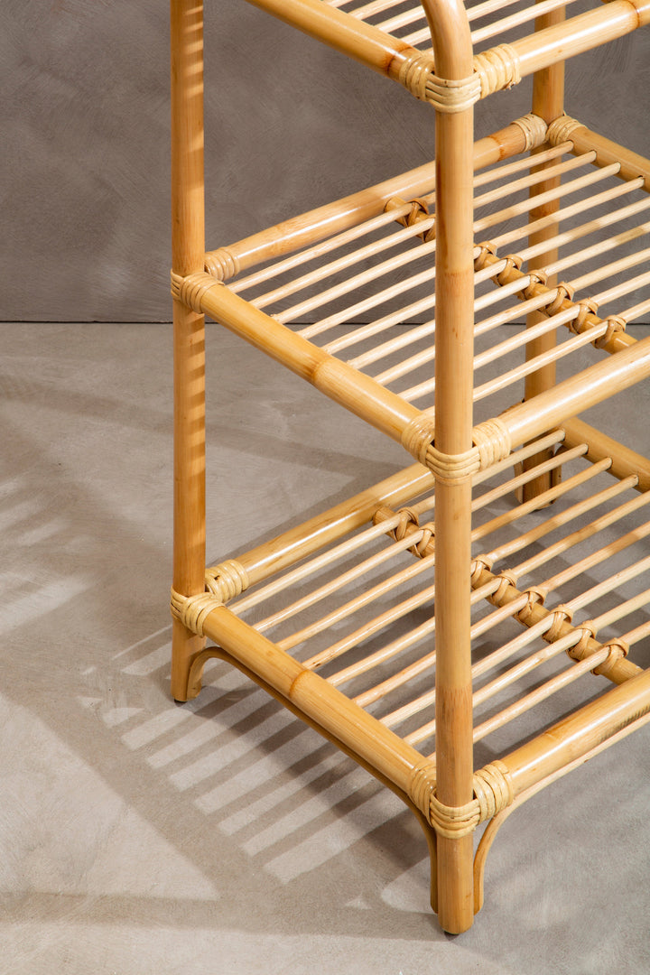 Mataram Shelf Unit in Natural Rattan Finish