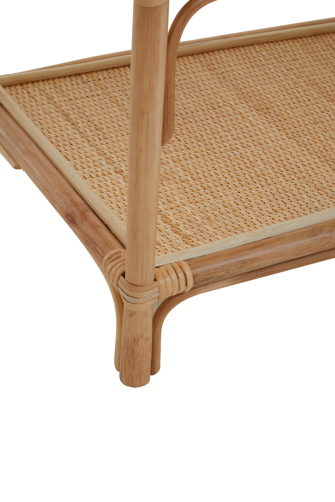 Mataram Shelf Unit in Natural Rattan – Three Tier Design