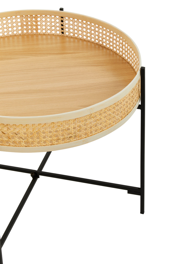 Depok Coffee Table with Cross-Leg Base Design
