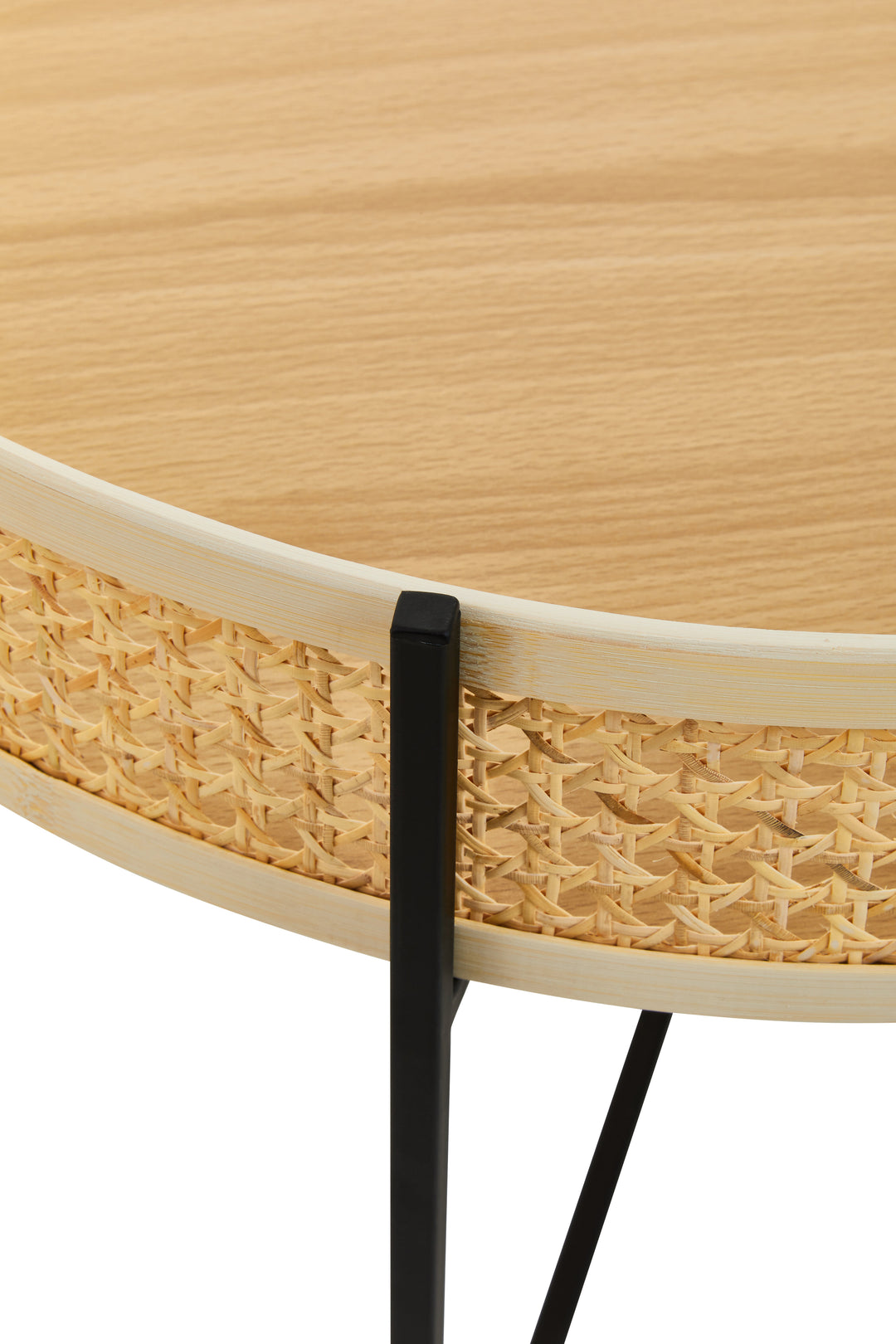 Depok Coffee Table with Cross-Leg Base Design