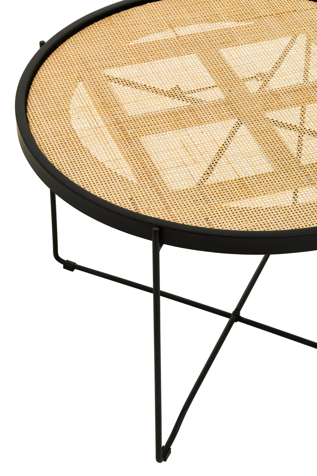 Depok Coffee Table with Cross-Leg Base Design