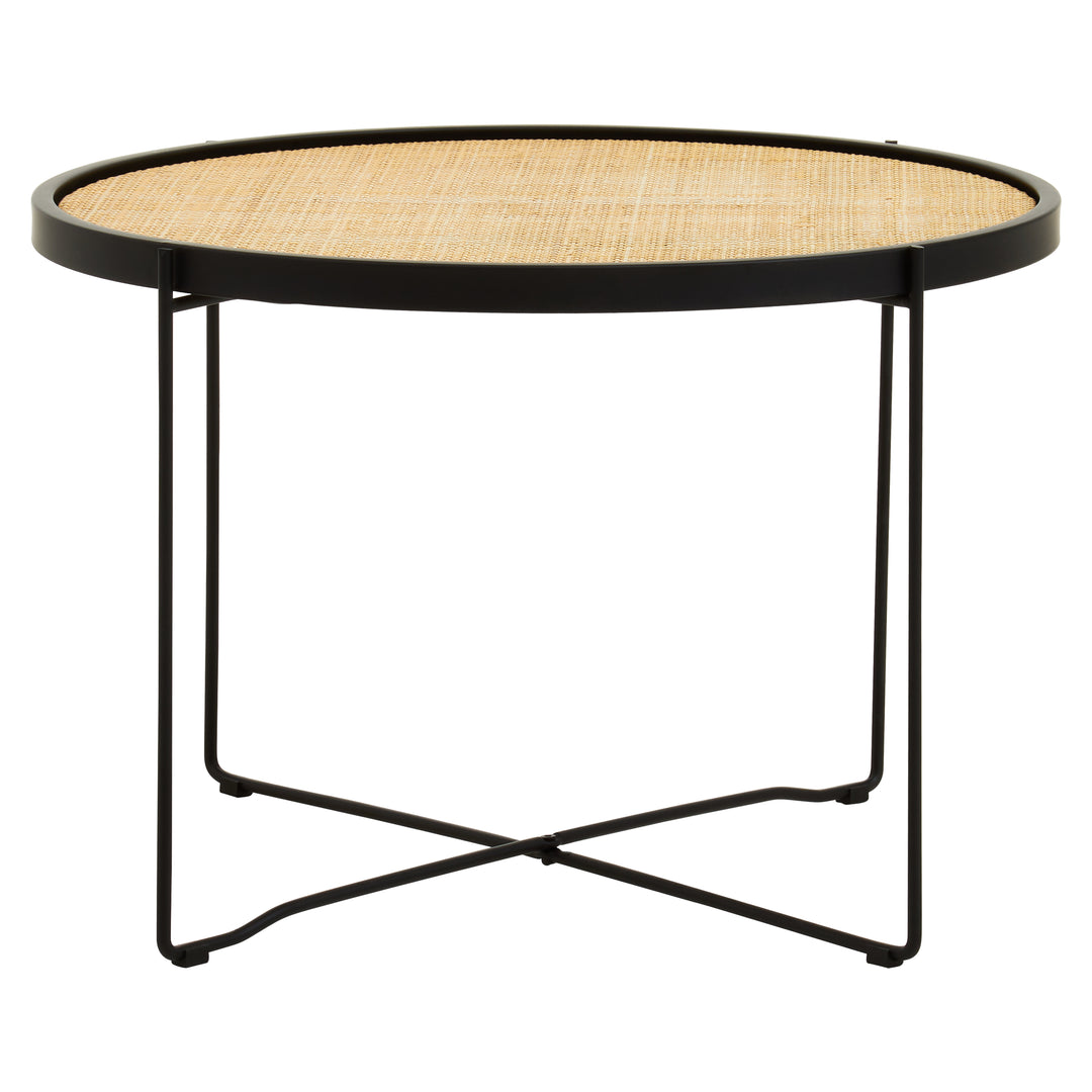 Depok Coffee Table with Cross-Leg Base Design