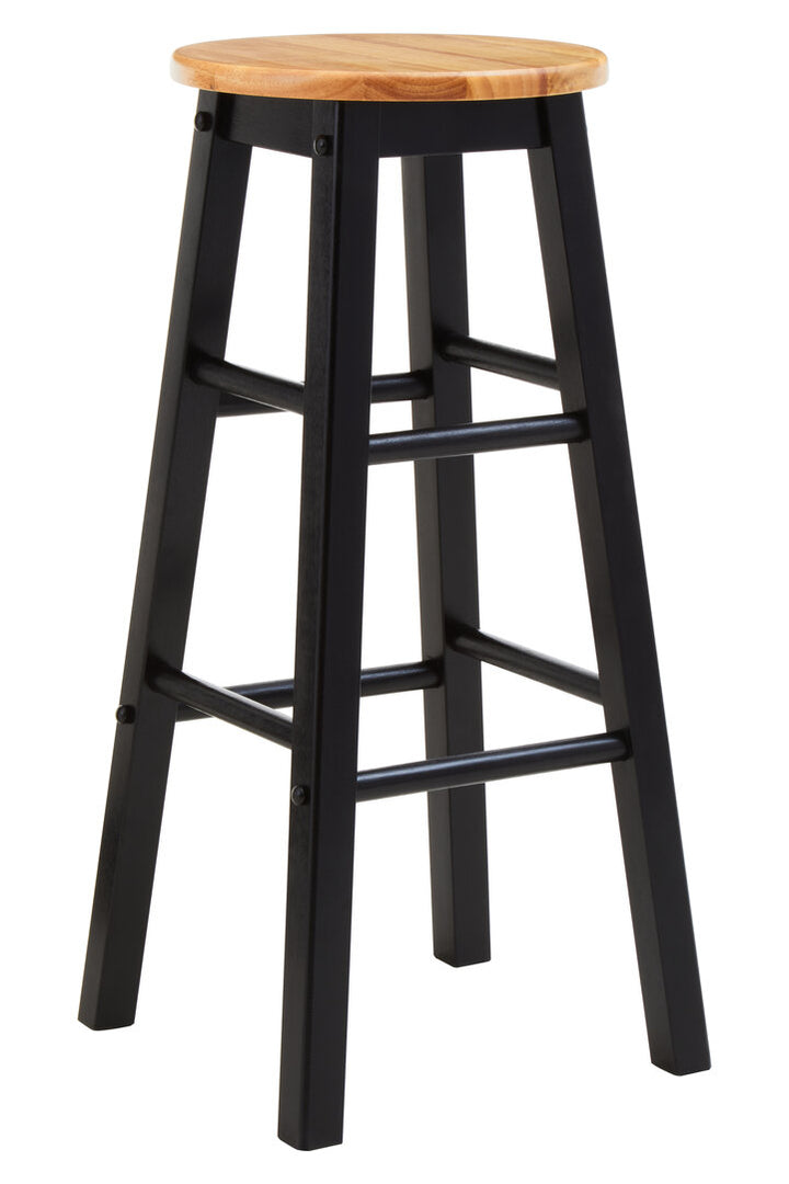 Poise Kitchen/Bar Stool – Black & Natural Wood