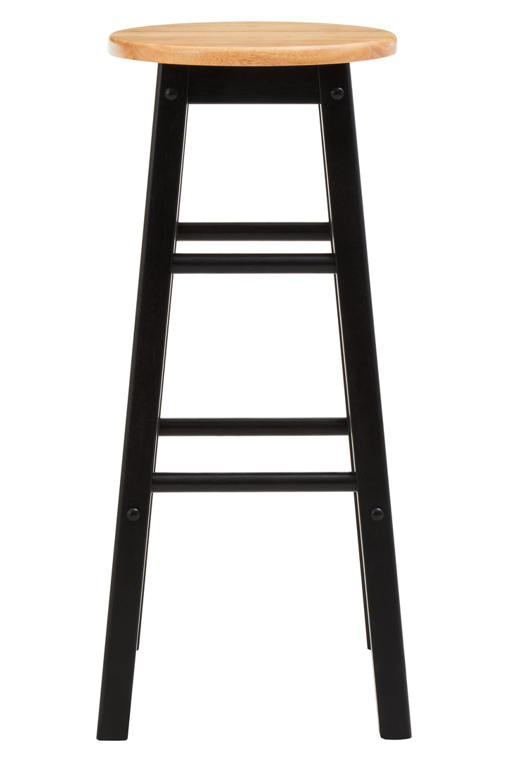 Chester Black & Natural Wood Kitchen Bar Stool