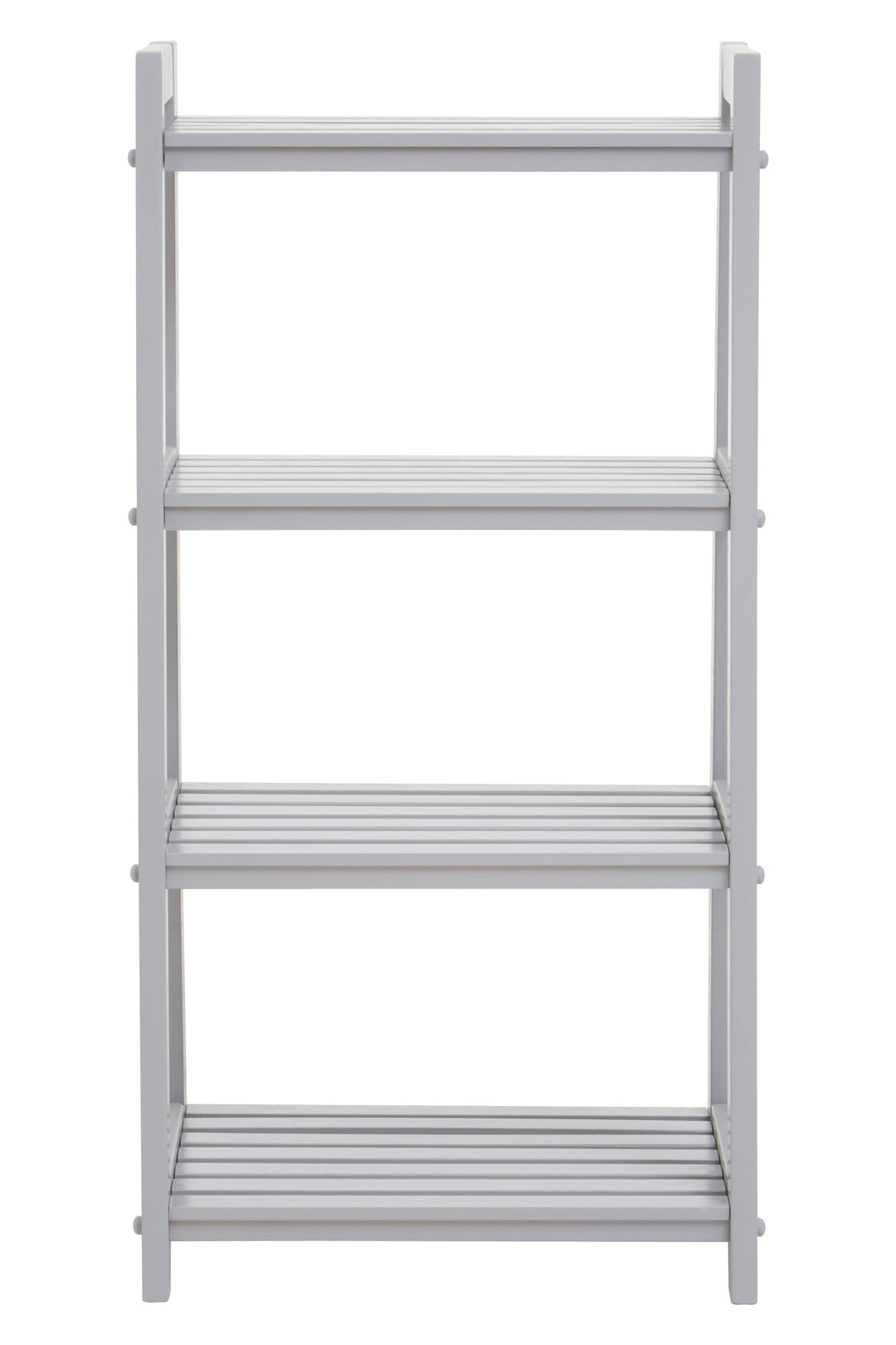 Chester Grey Wood 4-Tier Shelf Unit