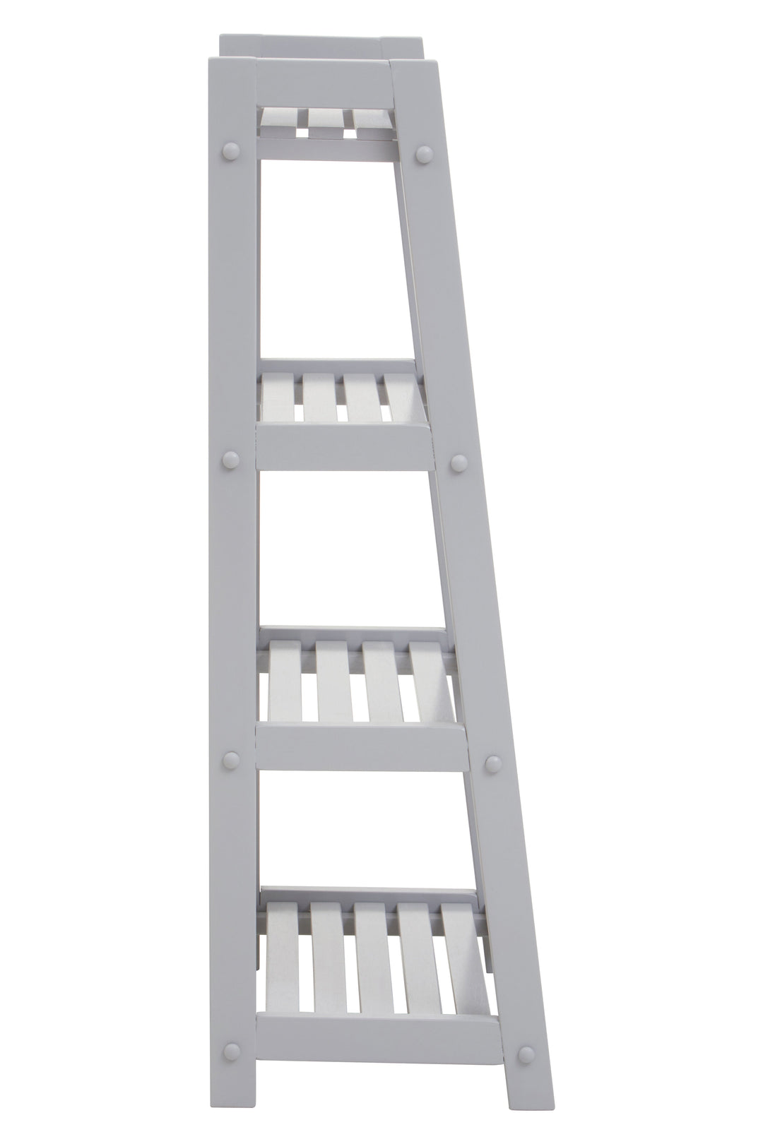 Chester Grey Wood 4-Tier Shelf Unit