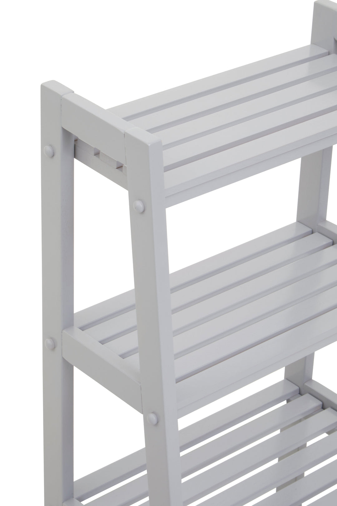 Chester Grey Wood 4-Tier Shelf Unit