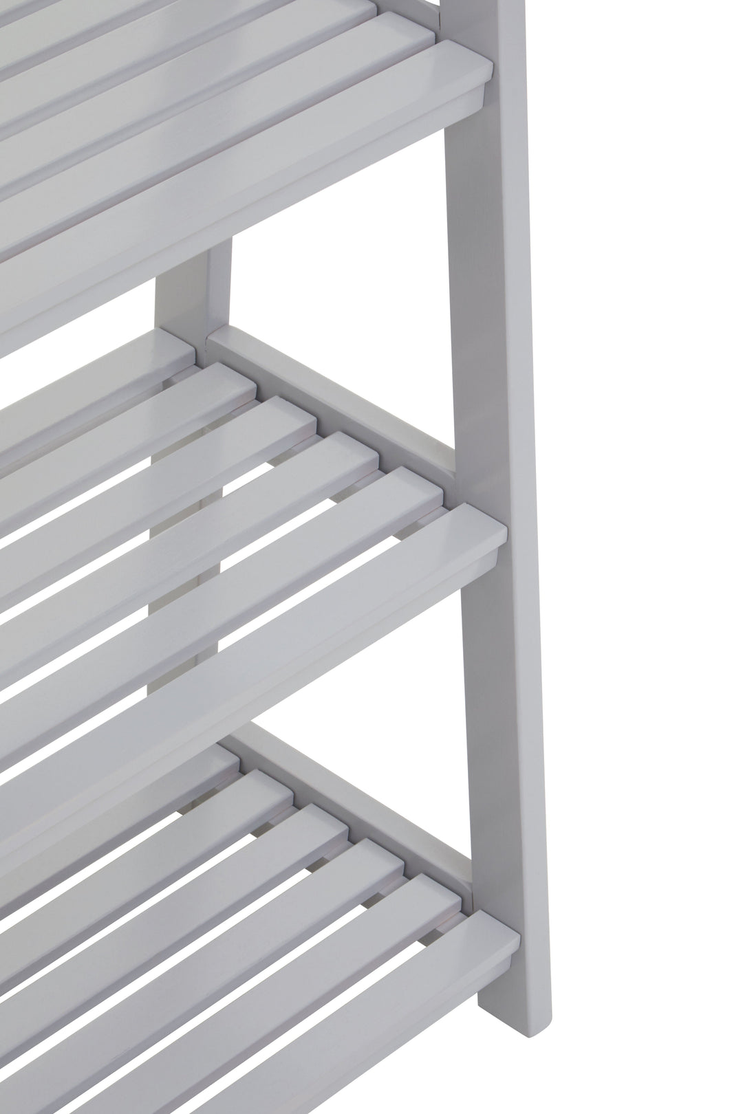 Chester Grey Wood 4-Tier Shelf Unit
