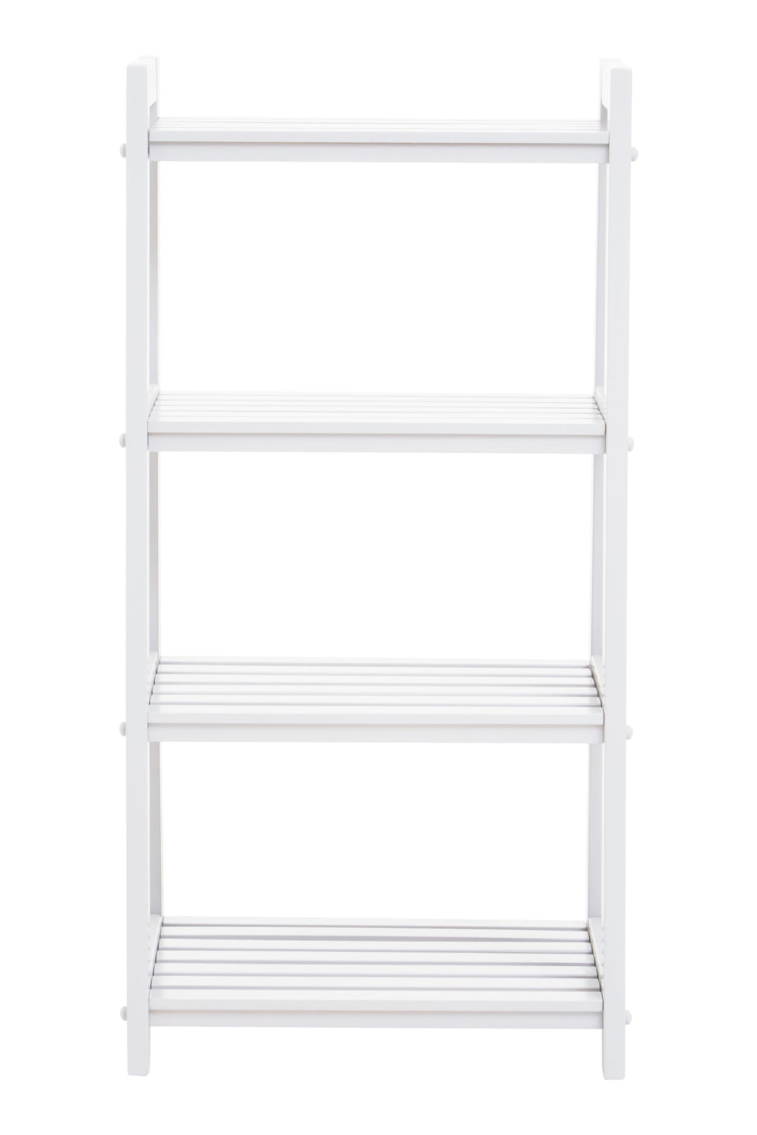 Chester White Wood 4-Tier Shelf Unit
