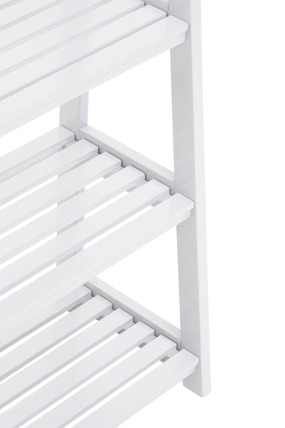 Chester White Wood 4-Tier Shelf Unit