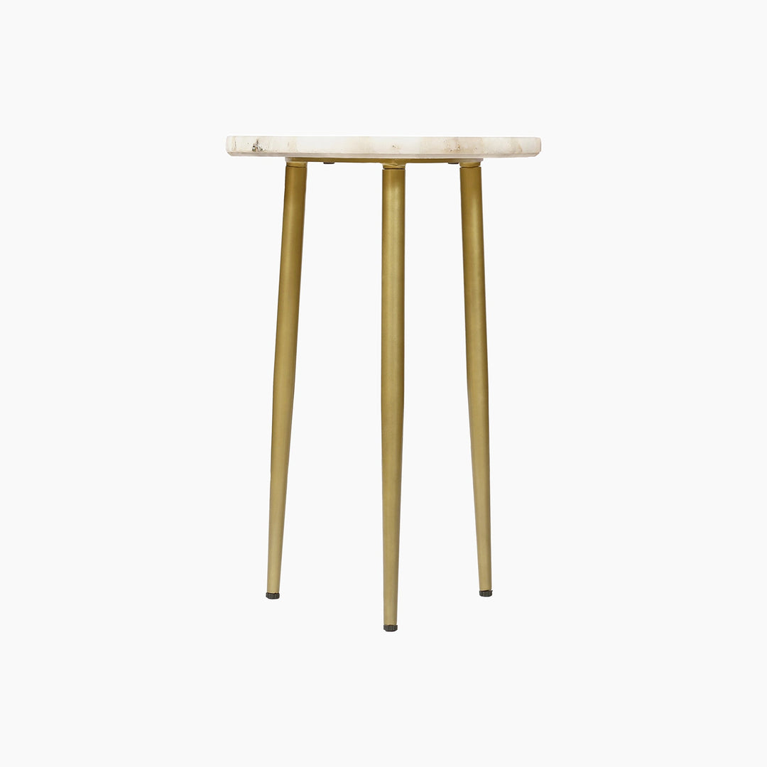 Amara White Agate Decorative Table