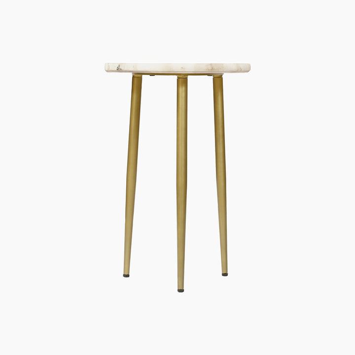 Amara White Agate Decorative Table