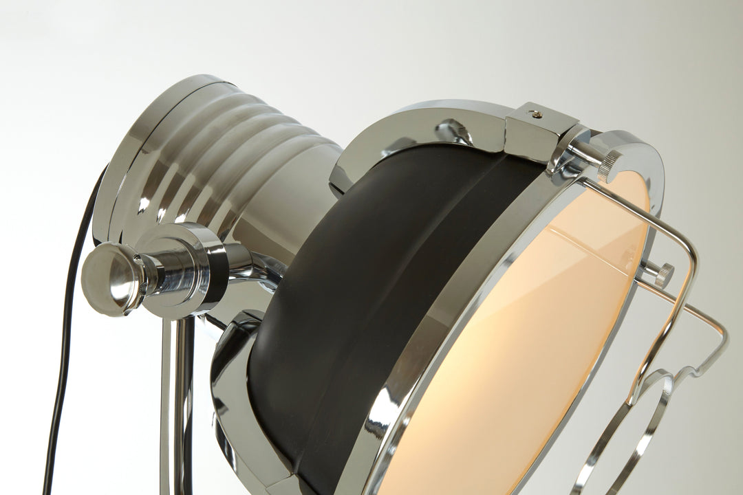 Industrial Revolution Matte Black Floor Lamp