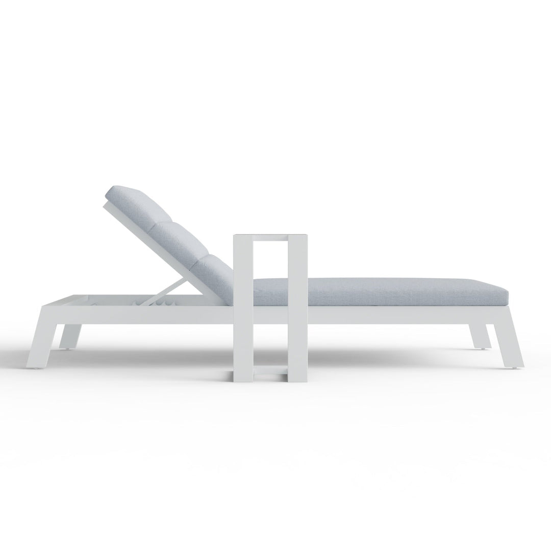 ALUXO® Dasia Outdoor Sun Lounger - White