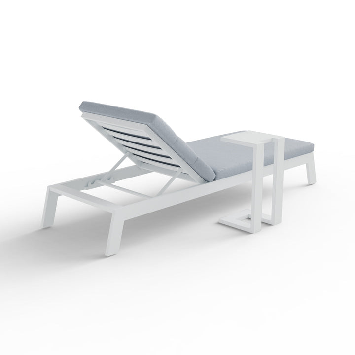 ALUXO® Dasia Outdoor Sun Lounger - White