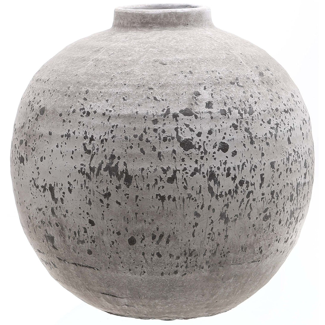 Artisanal & Earthy: The Tiber Stone Ceramic Vase