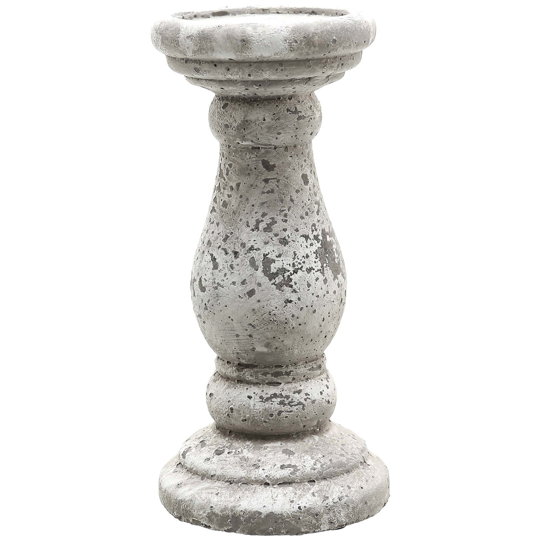 Earthy & Intimate: Small Stone Ceramic Candle Holder