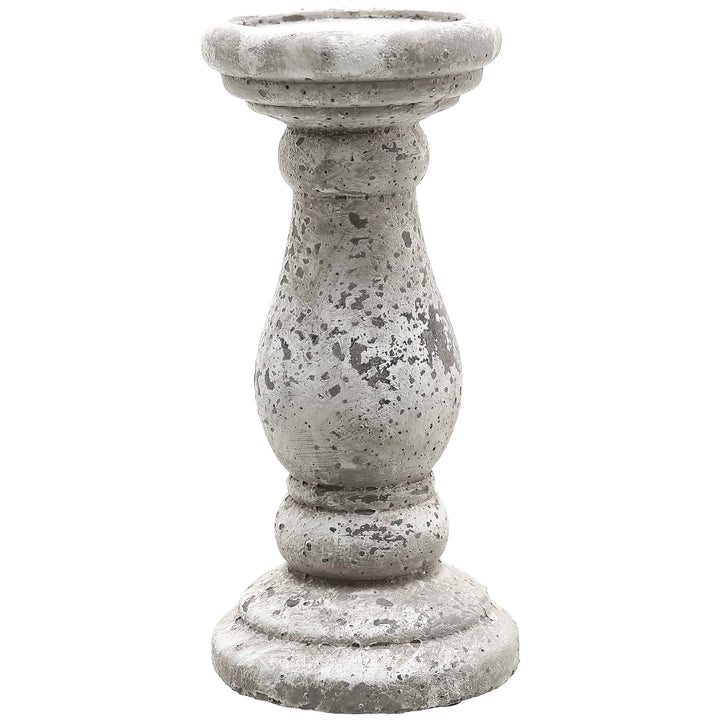 Earthy & Intimate: Small Stone Ceramic Candle Holder