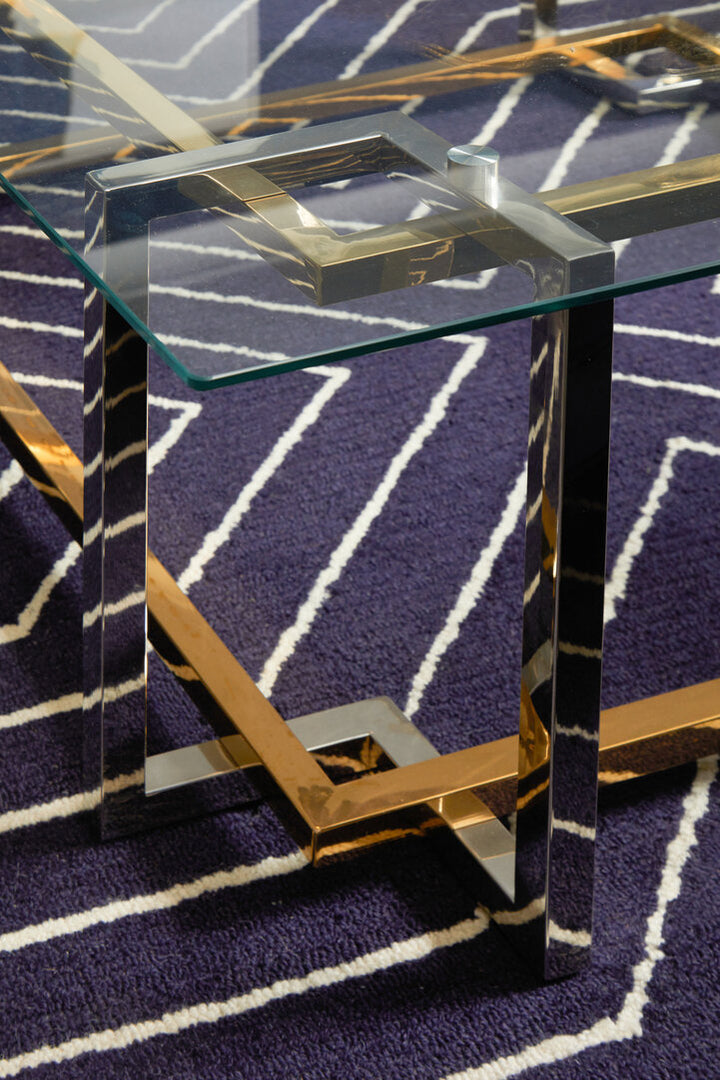 Oakridge Moyo Round Rug – Blue & White