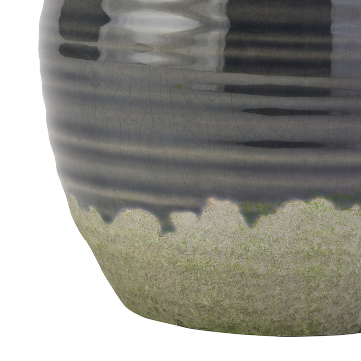 Modern & Stable: Navy Squat Vase by Seville Collection