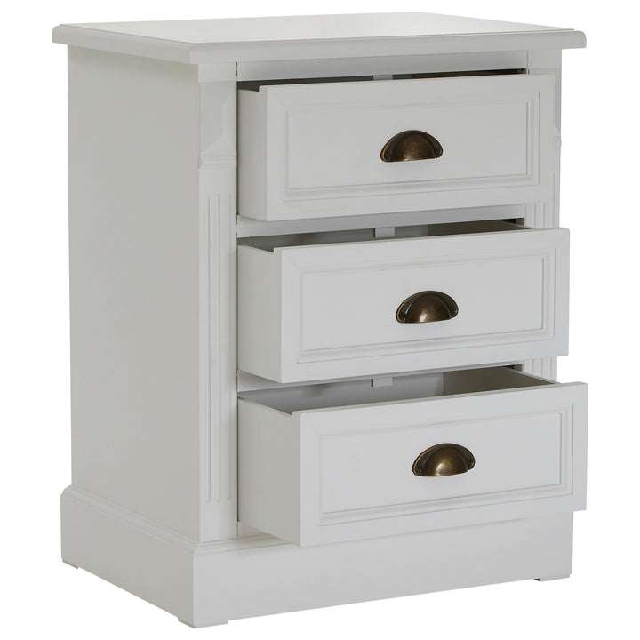 Hardwick Bedside Table with 3 Drawers