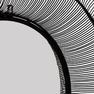 Chico Large Black Wire Frame Mirror