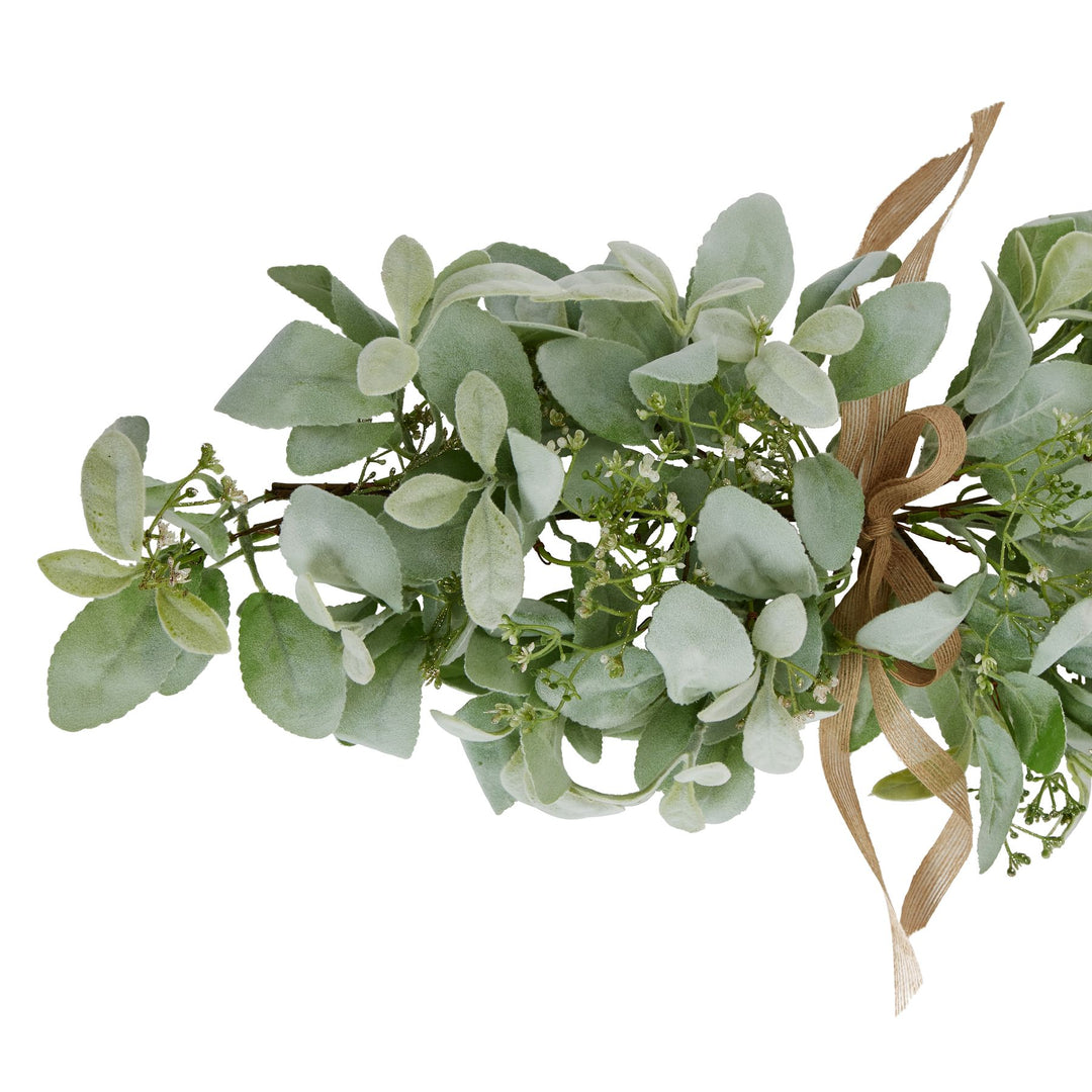 Winter-Spray-Arrangement-With-Lambs-Ear-And-Wax-Flower