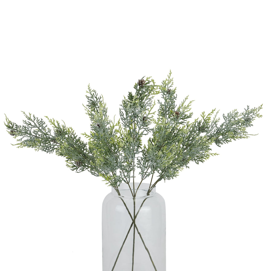 Frosted-Pine-Tall-Stem-With-Pinecones