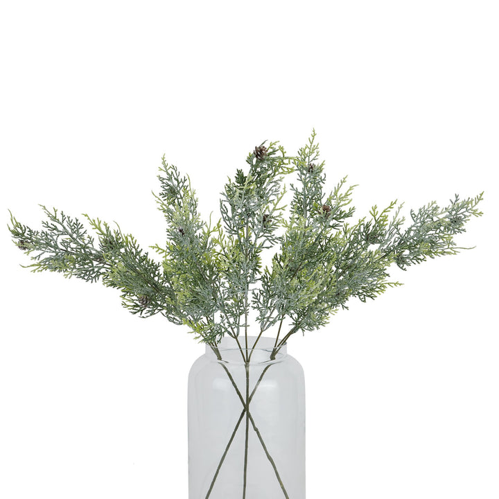Frosted-Pine-Tall-Stem-With-Pinecones