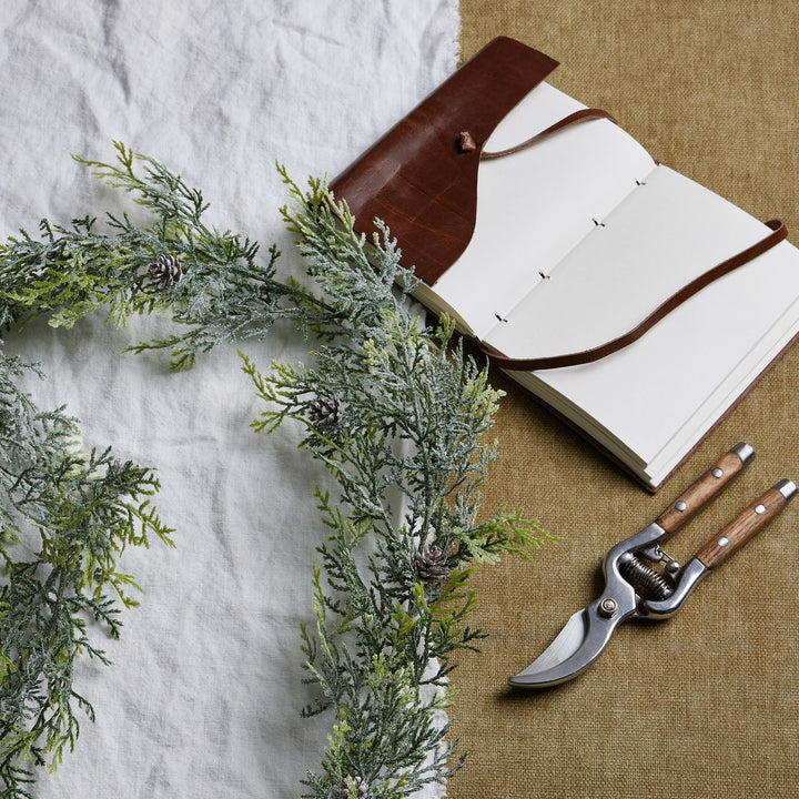 Frosted-Pine-Garland-With-Pinecones