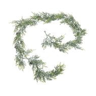 Frosted Pine Garland with Pinecones