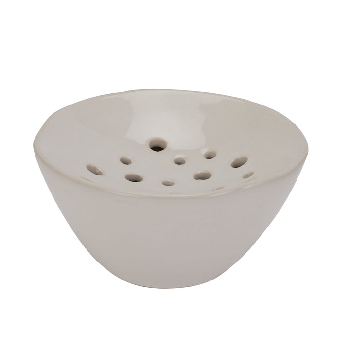 Effortless Floral Design: Off White Ceramic Flower Frog