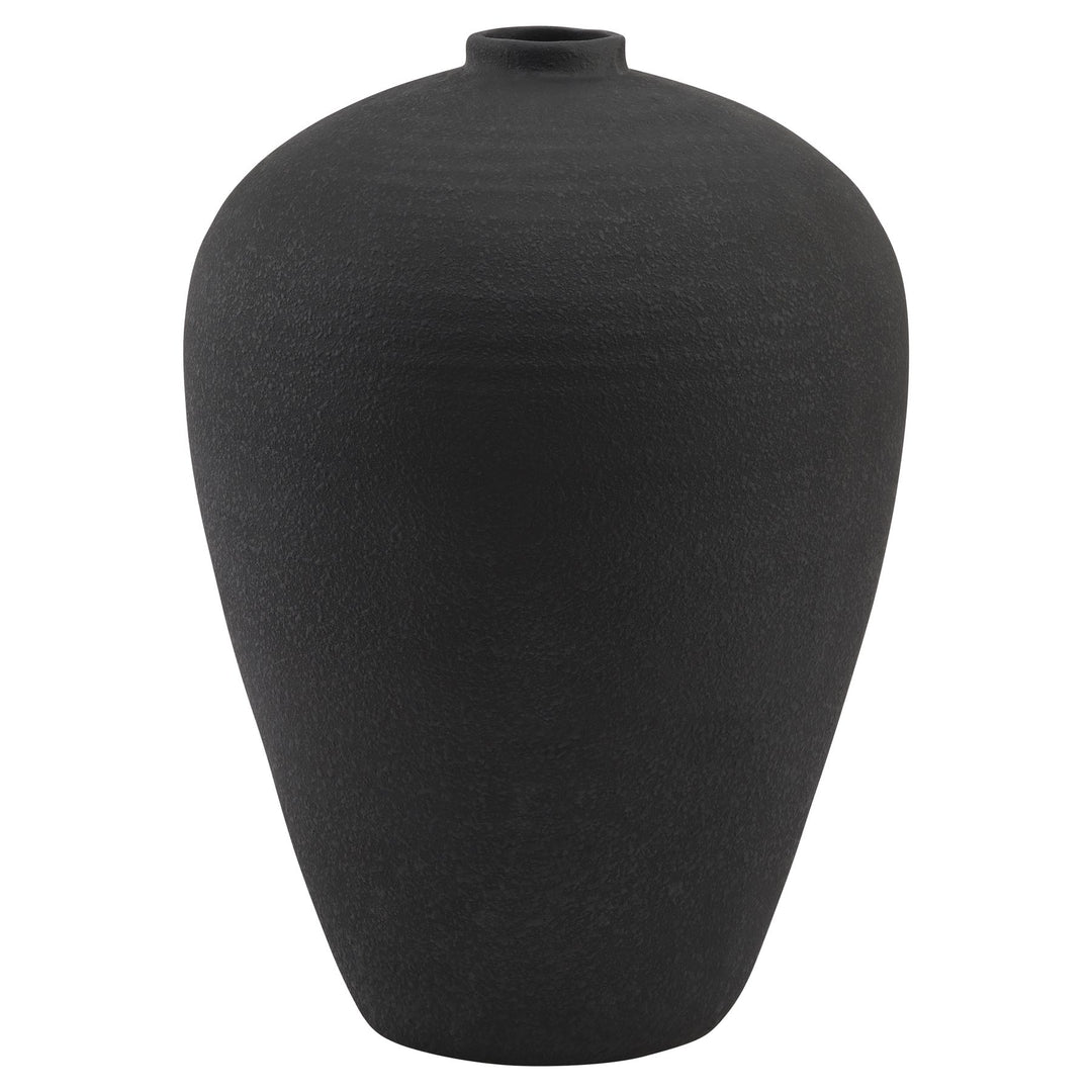 Tall Matt Black Astral Vase