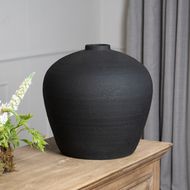 Matt Black Decorative Astral Vase