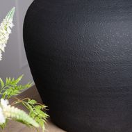 Matt Black Decorative Astral Vase
