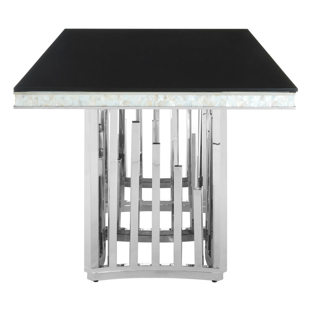 Eliza Dining Table in Silver Finish