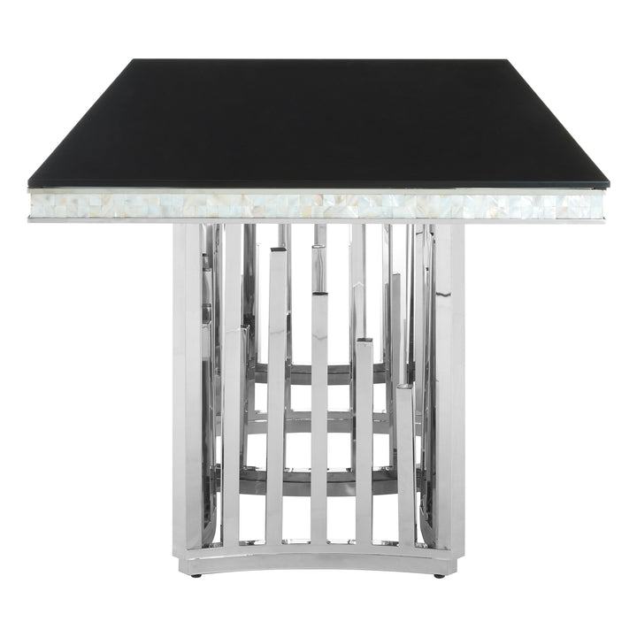Eliza Dining Table in Silver Finish