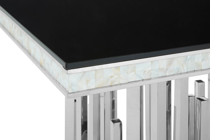 Eliza Dining Table in Silver Finish