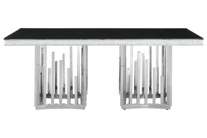 Eliza Dining Table in Silver Finish