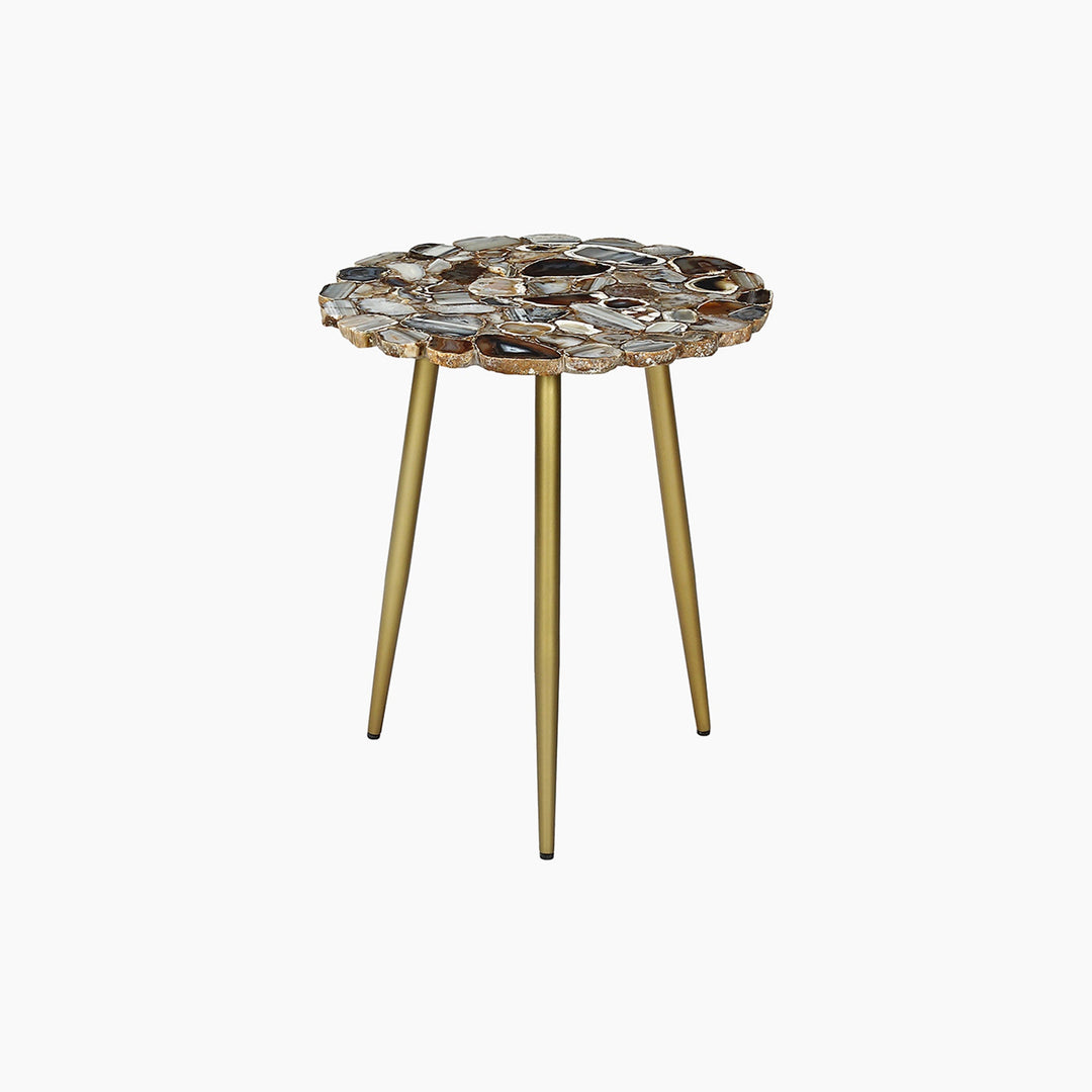 Myra Blue & Black Agate Display Table
