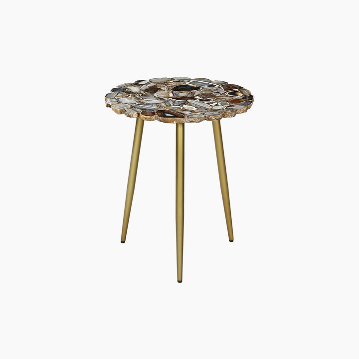 Myra Blue & Black Agate Display Table