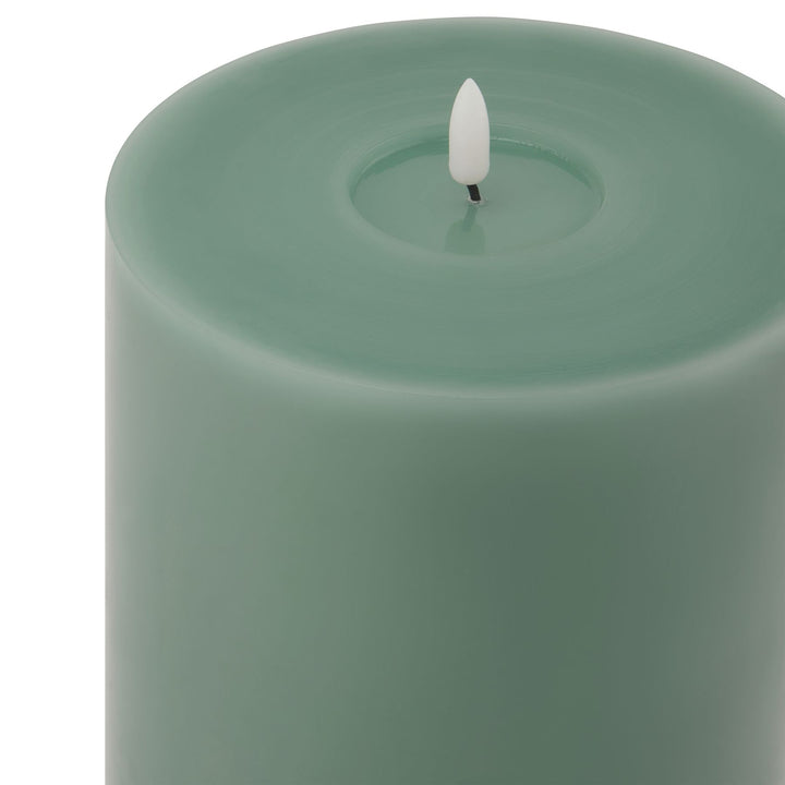 Luxe Collection Melt Effect 6 x 12 Sage LED Wax Candle