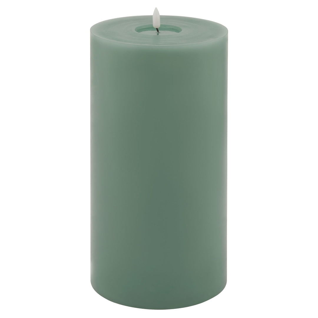 Luxe Collection Melt Effect 6 x 12 Sage LED Wax Candle