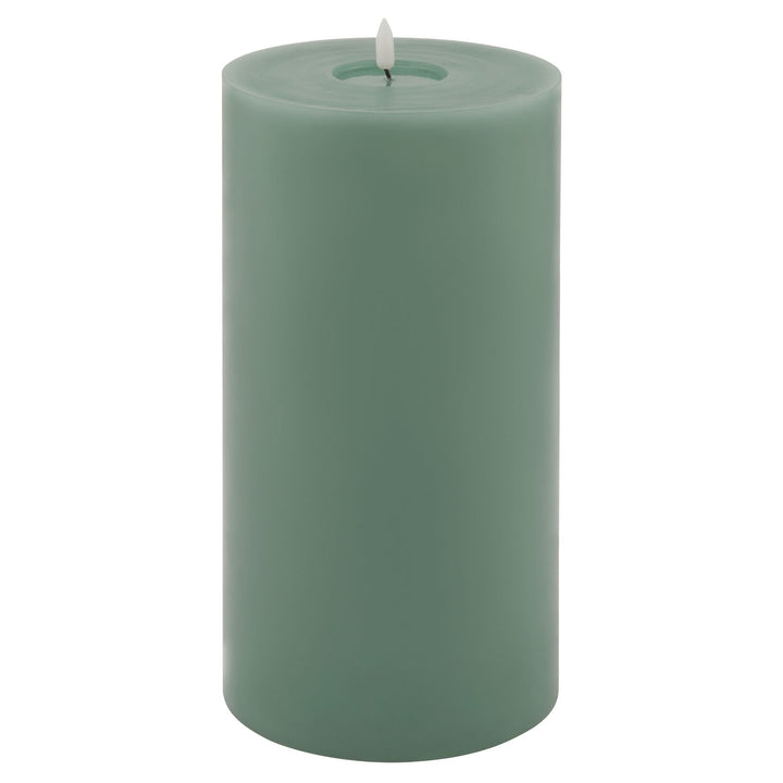 Luxe Collection Melt Effect 6 x 12 Sage LED Wax Candle