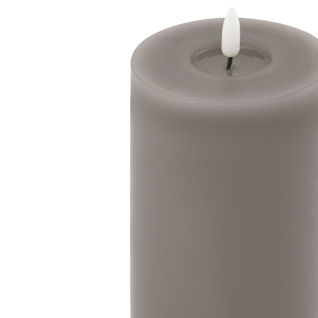 A Glowing Sculpture: Melt Effect Grey LED Wax Candl