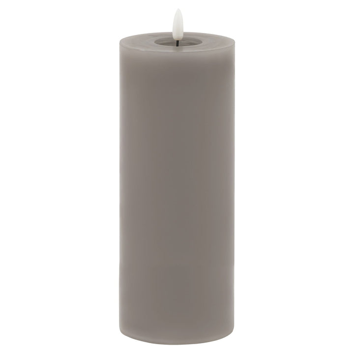 A Glowing Sculpture: Melt Effect Grey LED Wax Candl