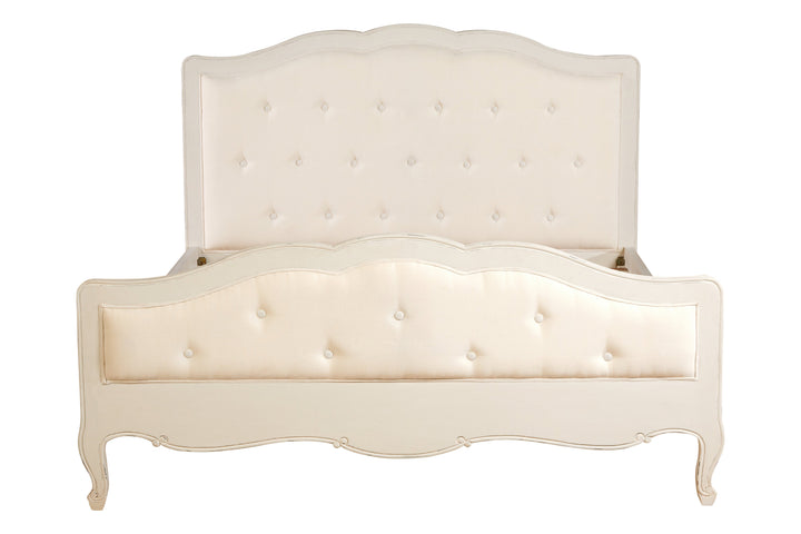 Loire Kingsize Bed in White Finish