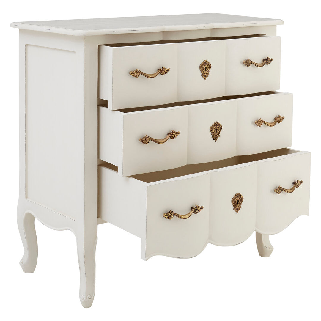 Somerset 3-Drawer Chest – White