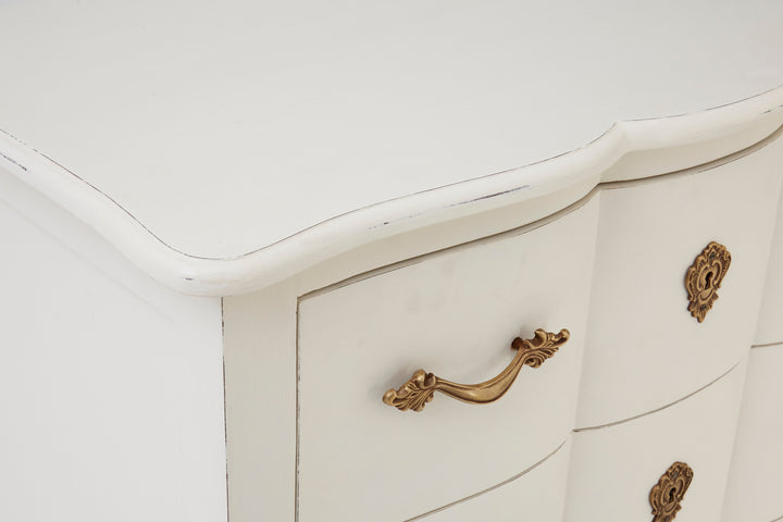 Loire Chest in White Finish with 3 Drawers